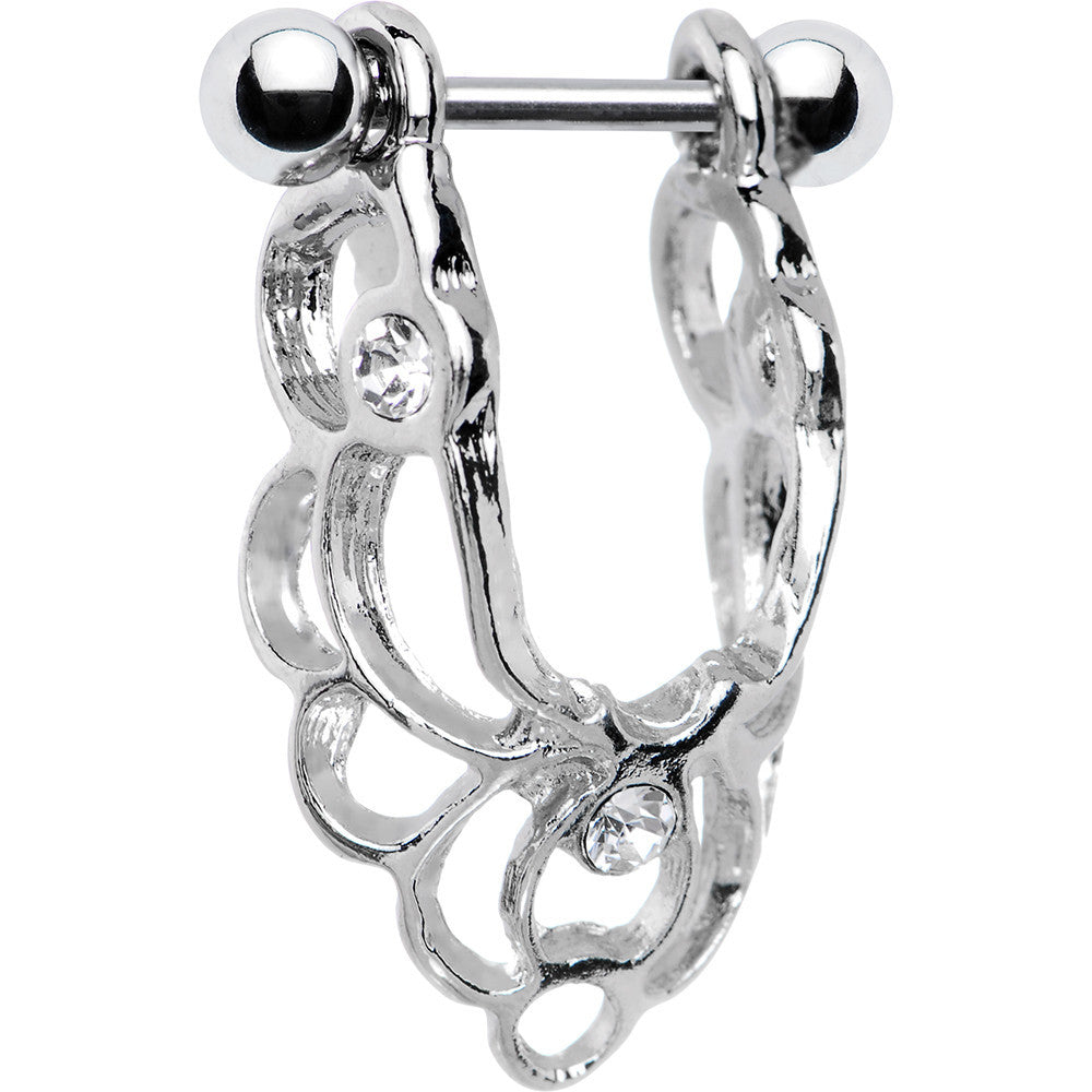 Crystalline Gem Elegant Cartilage Earring