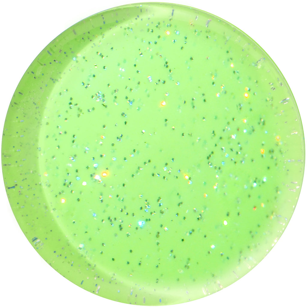 28mm Green Neon Glitter Saddle Plug