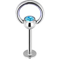 16G Steel Aqua Gem Door Knocker Labret Monroe