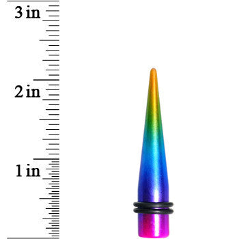 00G Acrylic Electric Rainbow Straight Taper