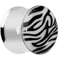 3/4 Stainless Steel Purple Tiger Print Solar Activated Saddle Plug