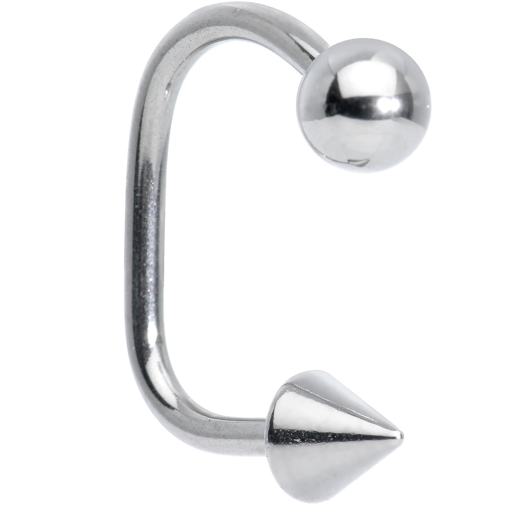 14G 1/2 Surgical Steel Ball Cone Lippy Loop Labret