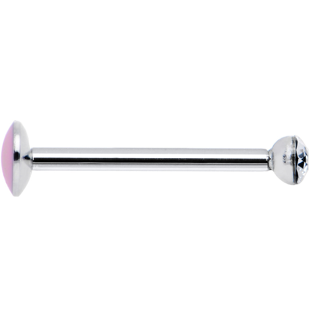 20G 5/16 Handmade Labret Created with Crystals 1.75mm
