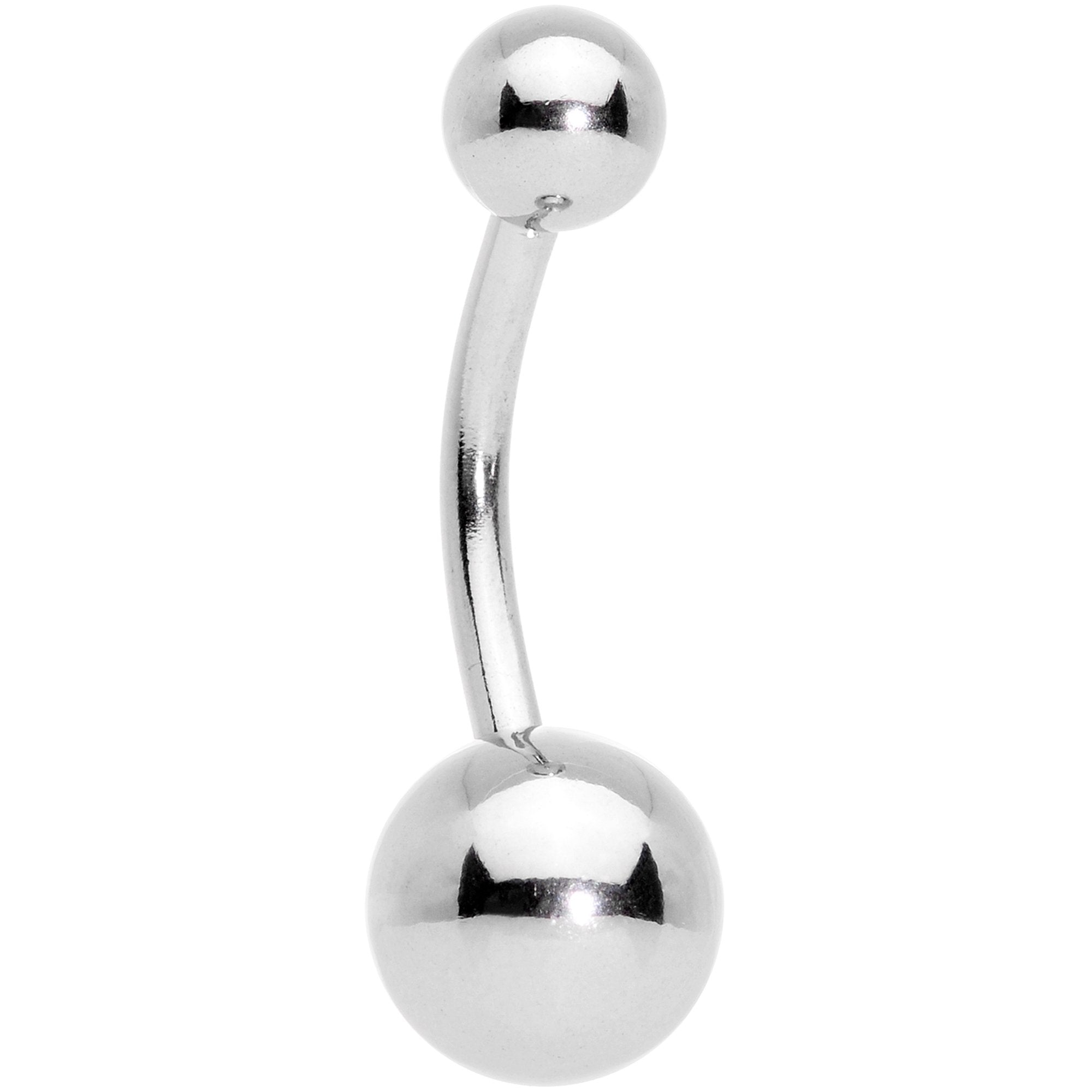 Clear Gem Red Holiday Cupcake Belly Ring Set of 4