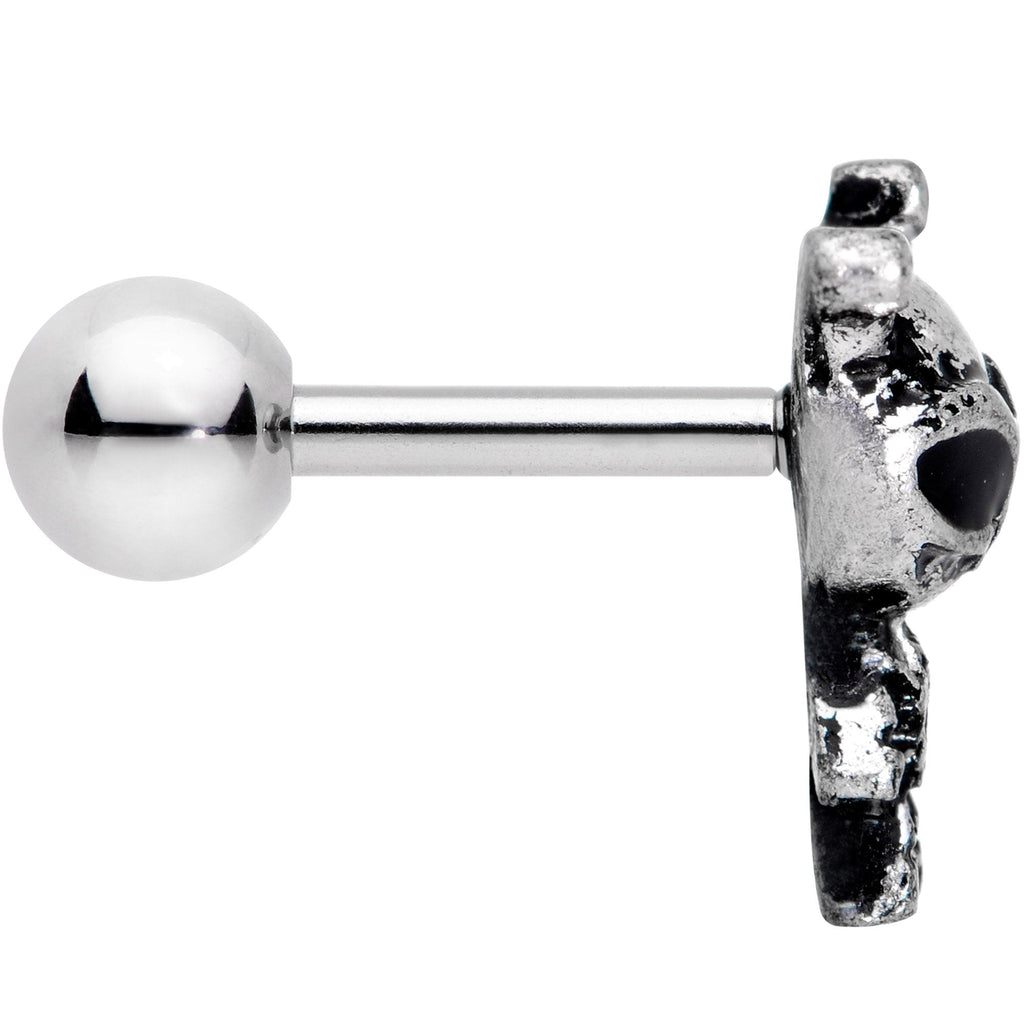 16G 1/4 Sweet Black Eyed Alien Tragus Cartilage Earring