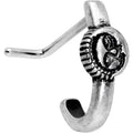 20G 3/16 Celestial Romance Faux Hoop L Shaped Nose Ring