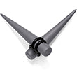 Grey Matte Acrylic Straight Taper Set 2G to 00G