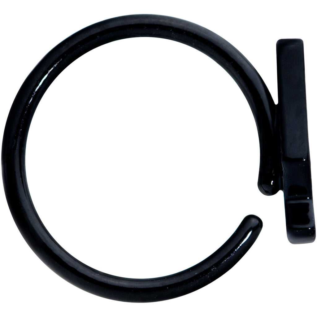 18G 3/8 Black Retro Lava Lamp Nose Hoop