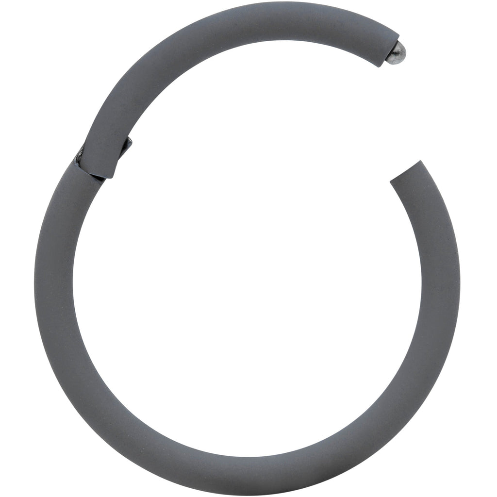18G 3/8 Grey Matte Cartilage Hinged Segment Ring