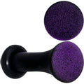 Black Purple Ombre Matte Acrylic Single Flare Plug Set Sizes 2mm-12mm