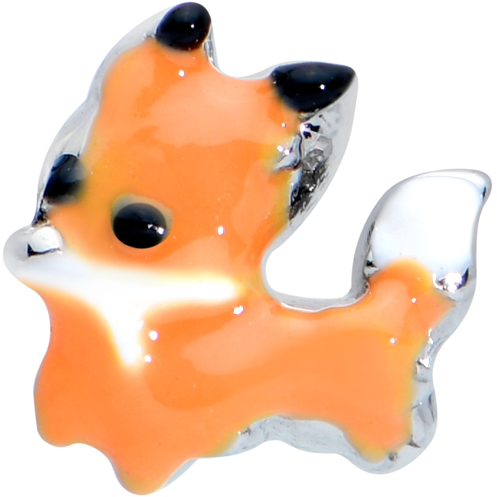16G 1/4 Cute Fall Fox Cartilage Tragus Earring