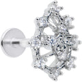 16G 5/16 Clear CZ Gem Constellation Labret Monroe Tragus