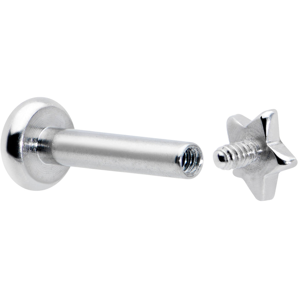 16G 1/4 G23 Titanium Super Star Internal Thread Labret Monroe Tragus
