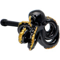20G 1/4 Black Understated Octopus Nose Bone