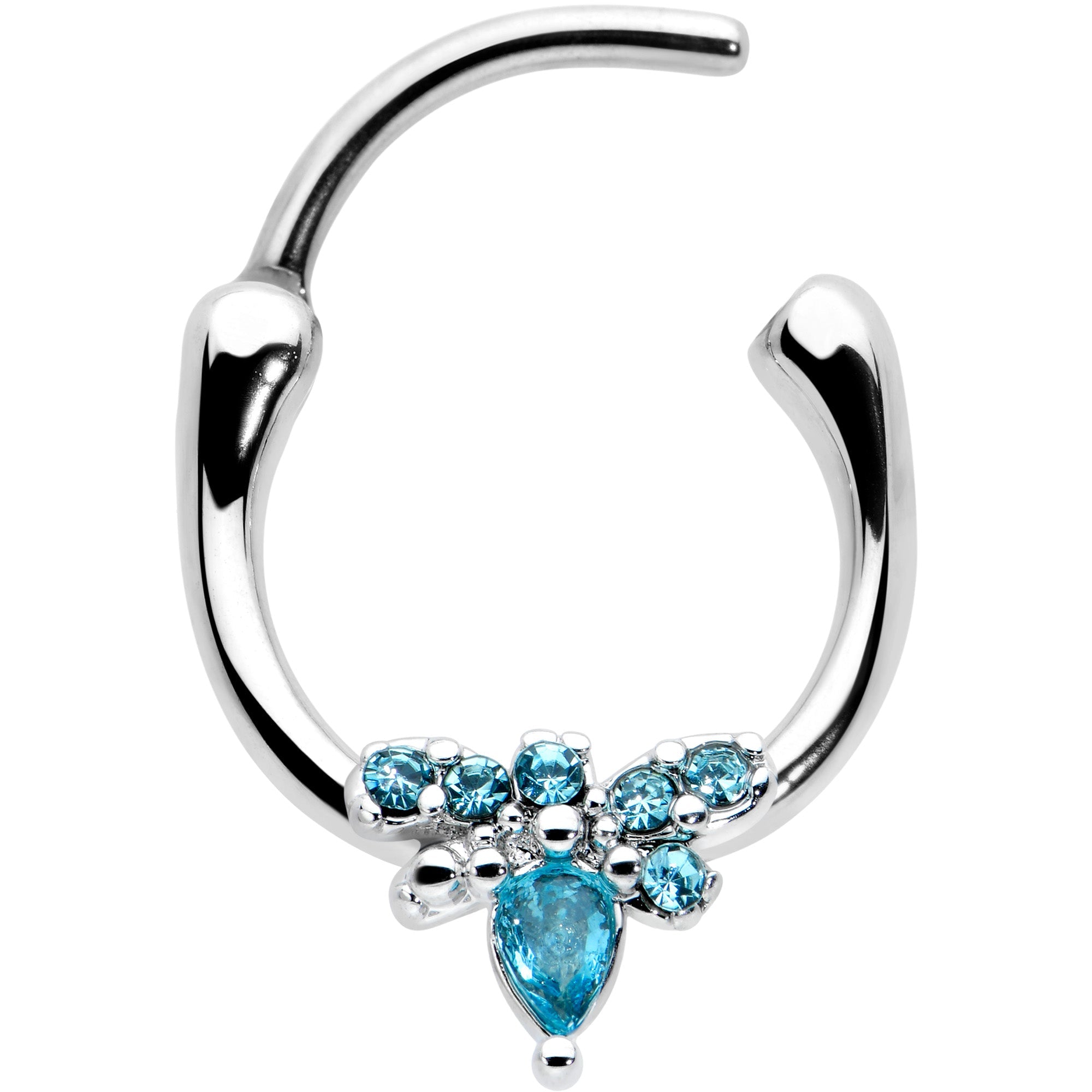 16G 5/16 Blue Gem Bee Glamour Cartilage Clicker