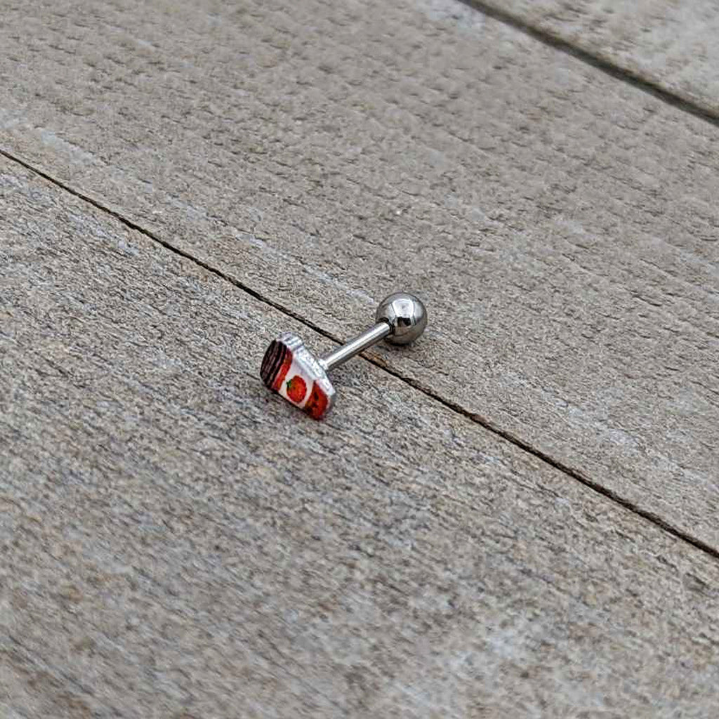 16G 5/16 Sweet Pumpkin Latte Autumn Cartilage Tragus Earring