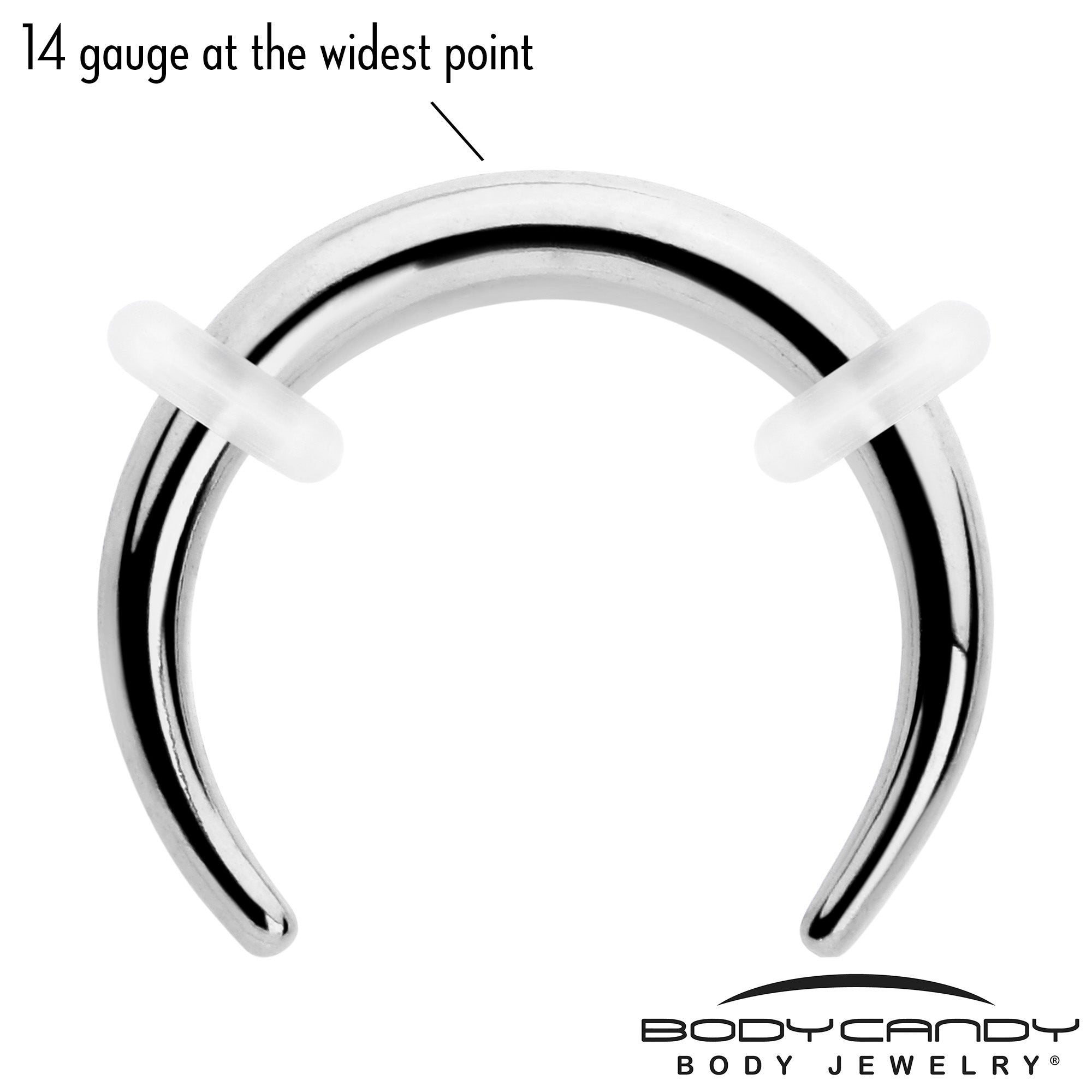 14G 5/16 Pincher Crescent Taper