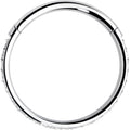 18G 3/8 Clear CZ Gem Titanium Forward Facing Hinged Segment Ring