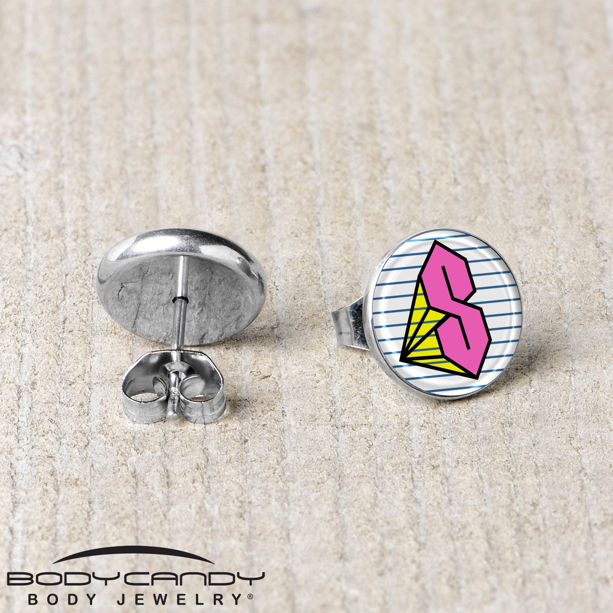 Hot Pink Cool S Stud Earrings by Onyx O