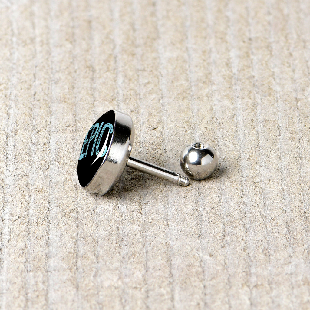 16G 1/4 Epic Blue Cartilage Tragus Earring
