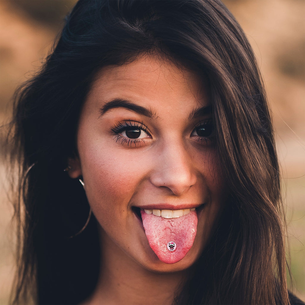 Krampus Cutie Holiday Barbell Tongue Ring by Onyx O