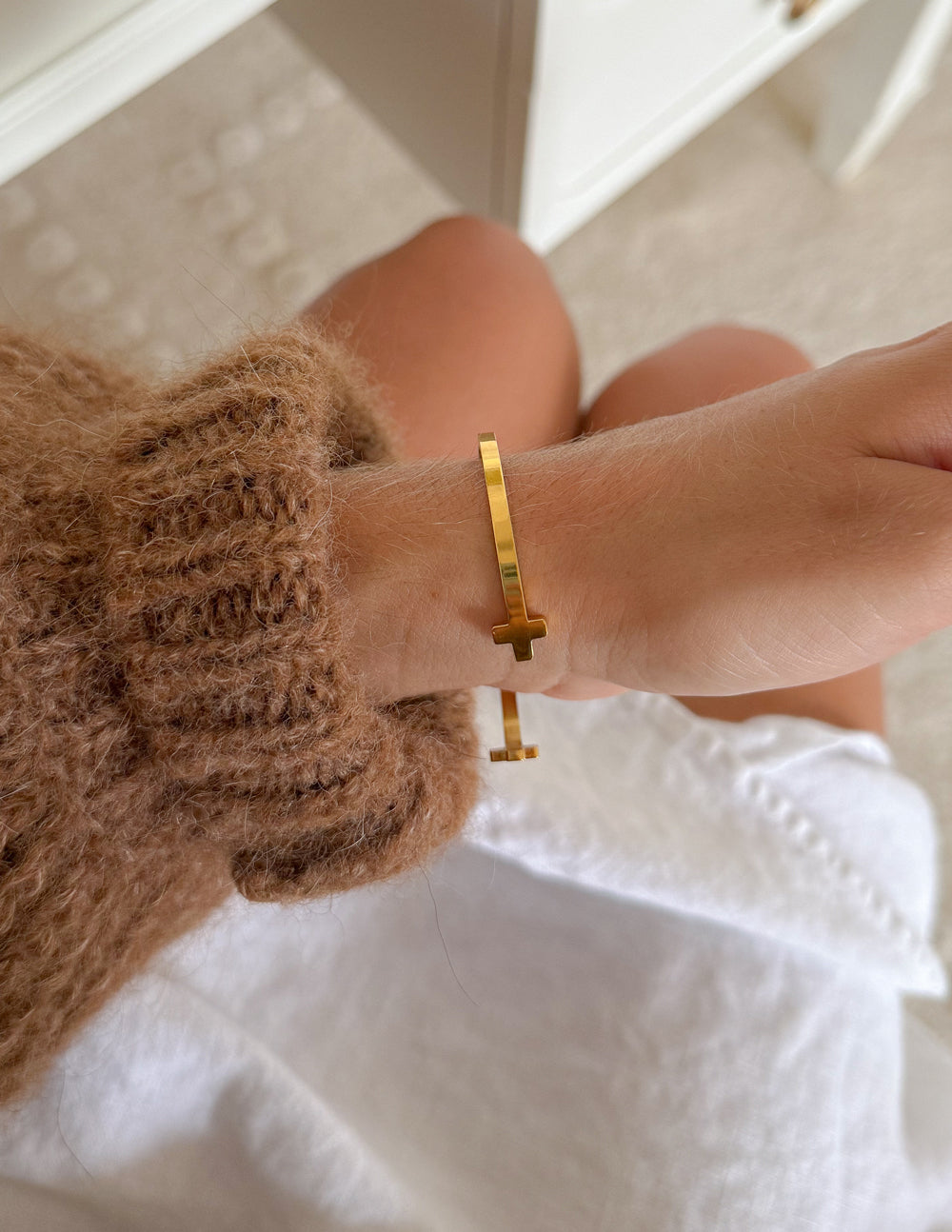 Cross Cuff Bracelet