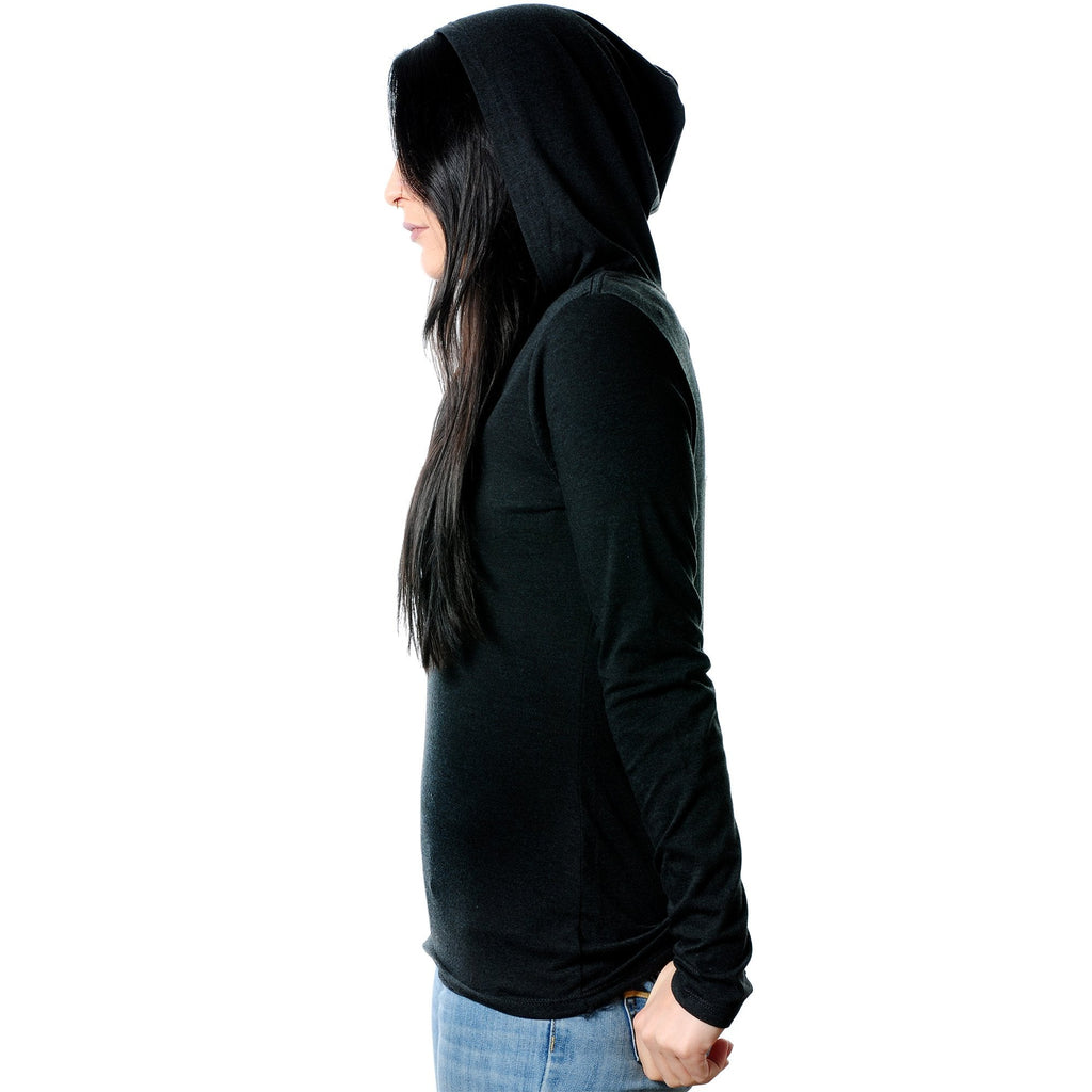 Be You, For You Black Tapered Long Sleeve Hoodie