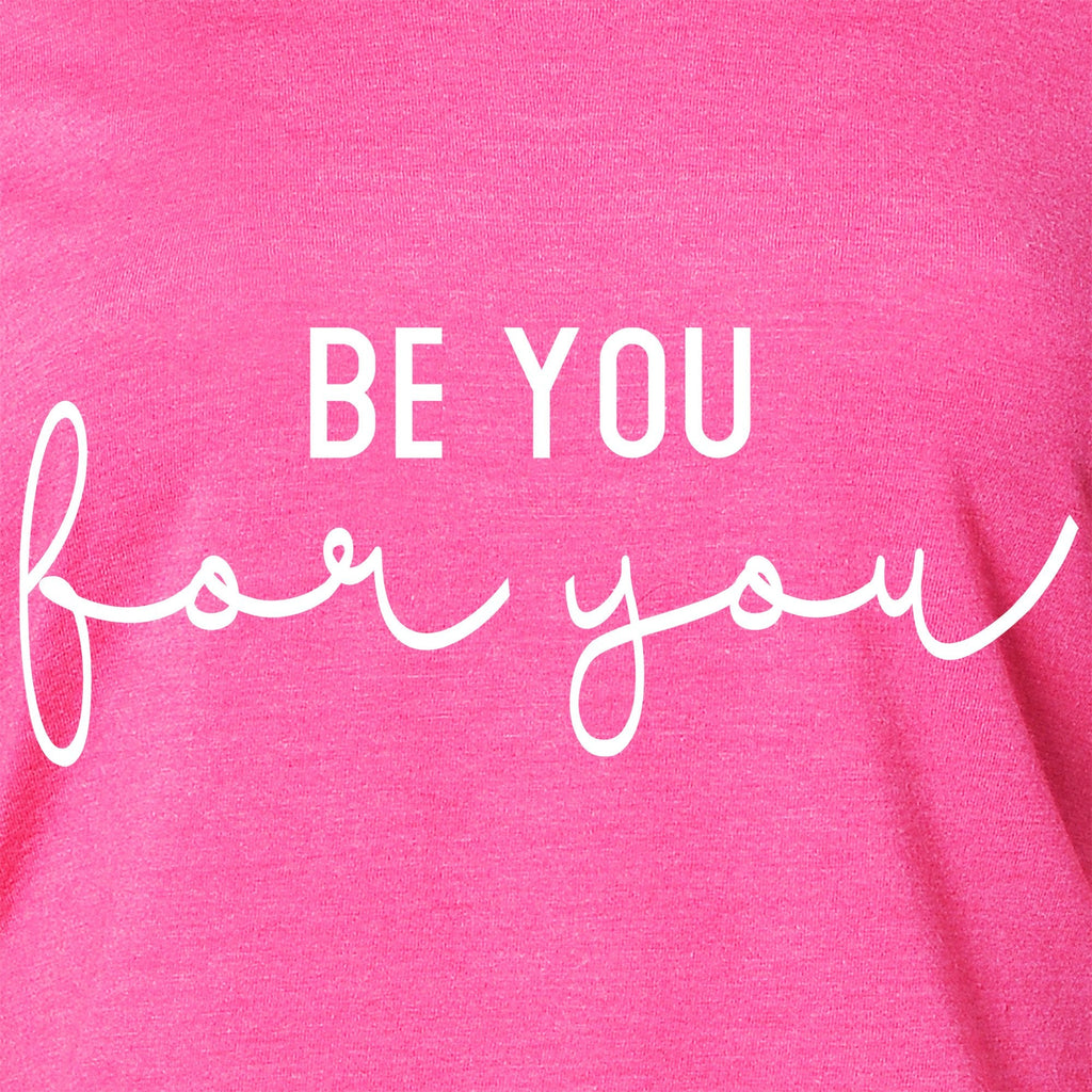 Be You, For You Black Tapered Long Sleeve Hoodie