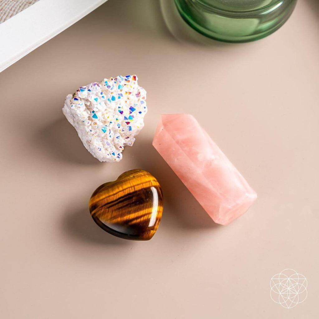Crystal Fridge Magnets - Trio of Protection & Comfort