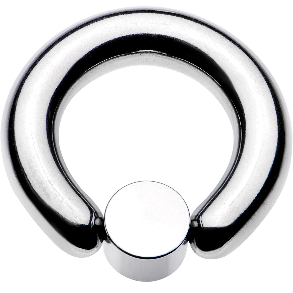 4G 9/16 Clear Gem 7mm Disc BCR Captive Ring