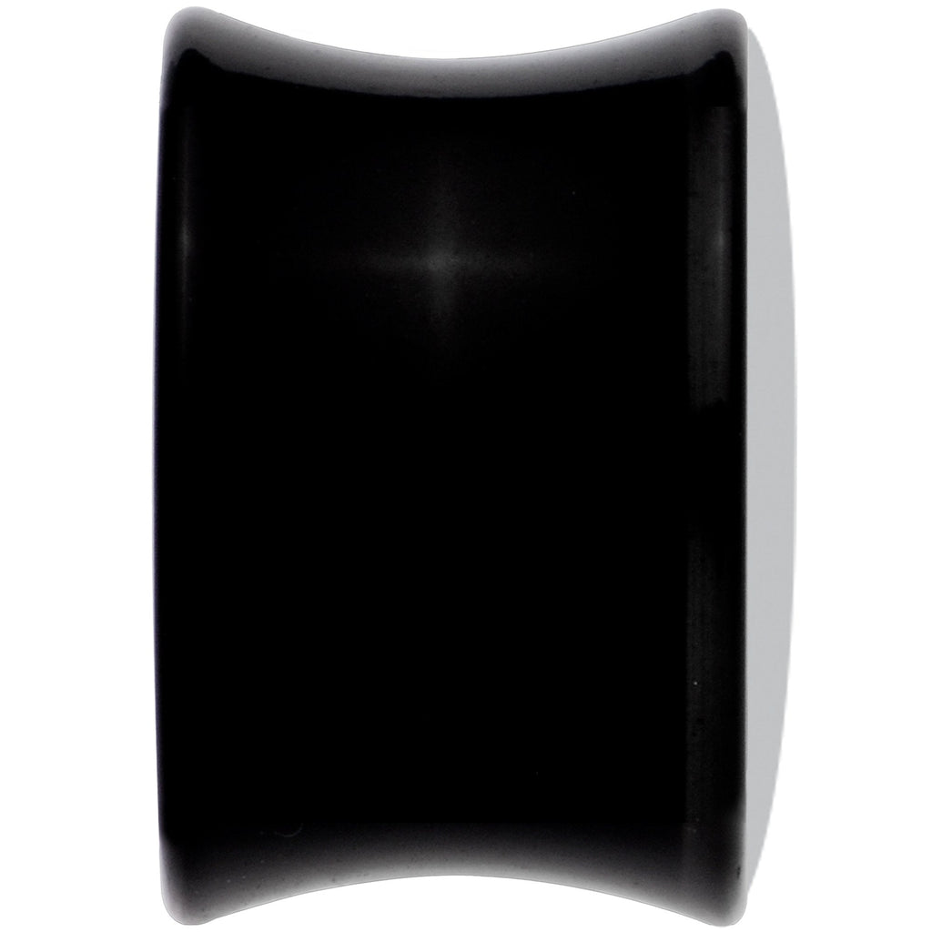 Black Acrylic Pink Grenade Saddle Plug Set 9/16