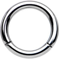 14G 5/16 Solid G23 Implant Grade Titanium Hinged Segment Ring