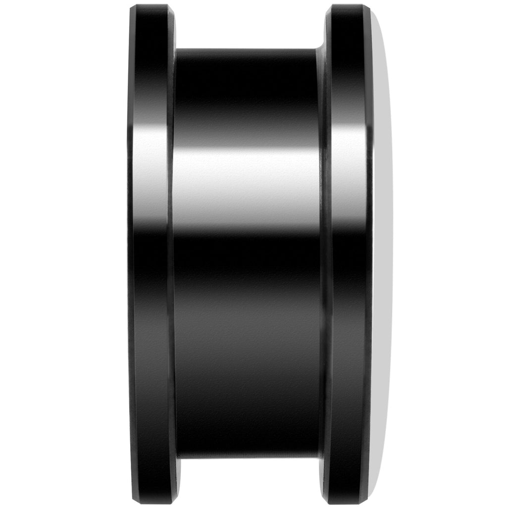 Blue Black Skull Black Anodized Screw Fit Plug Set 18mm