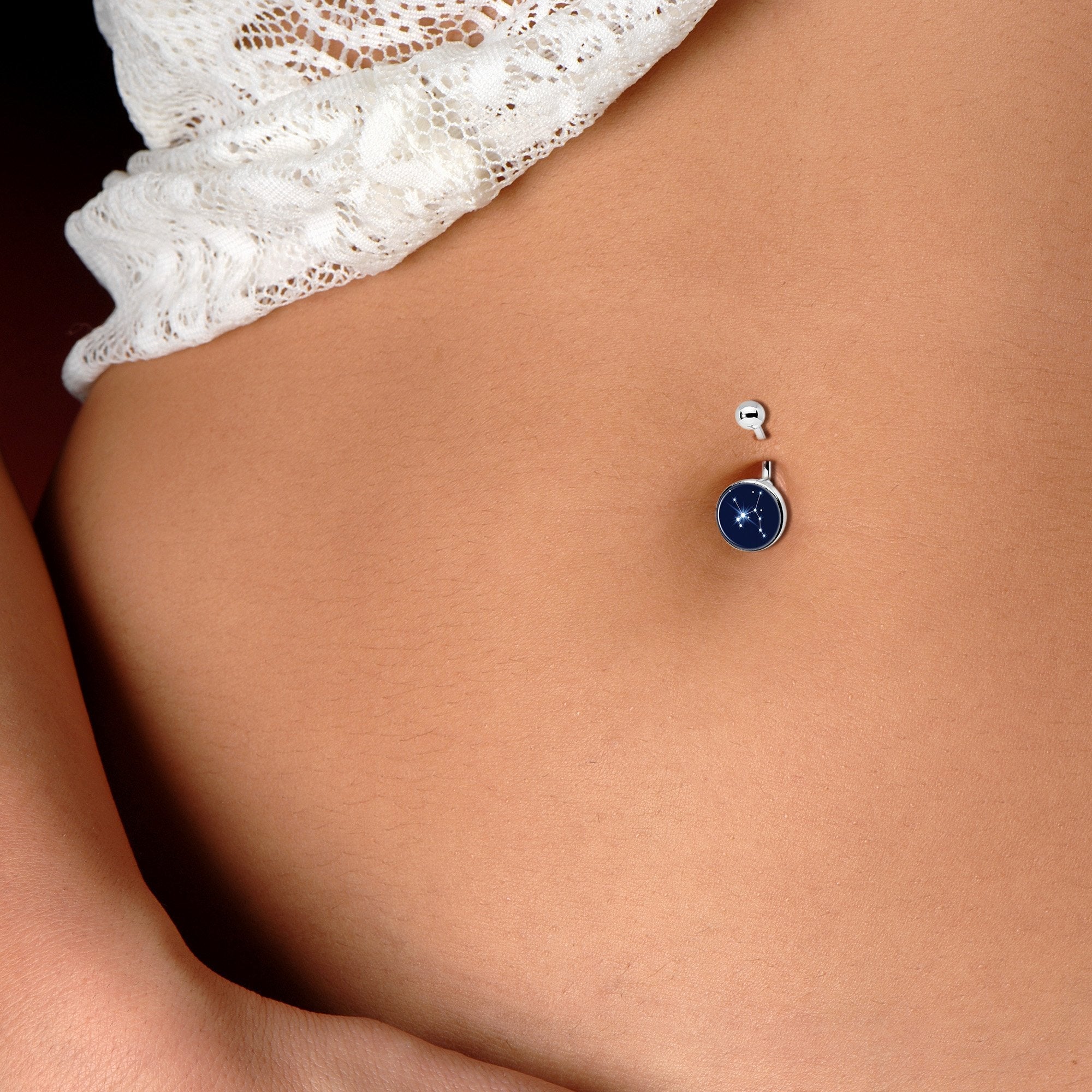 Zodiac Constellation Sagittarius Belly Ring