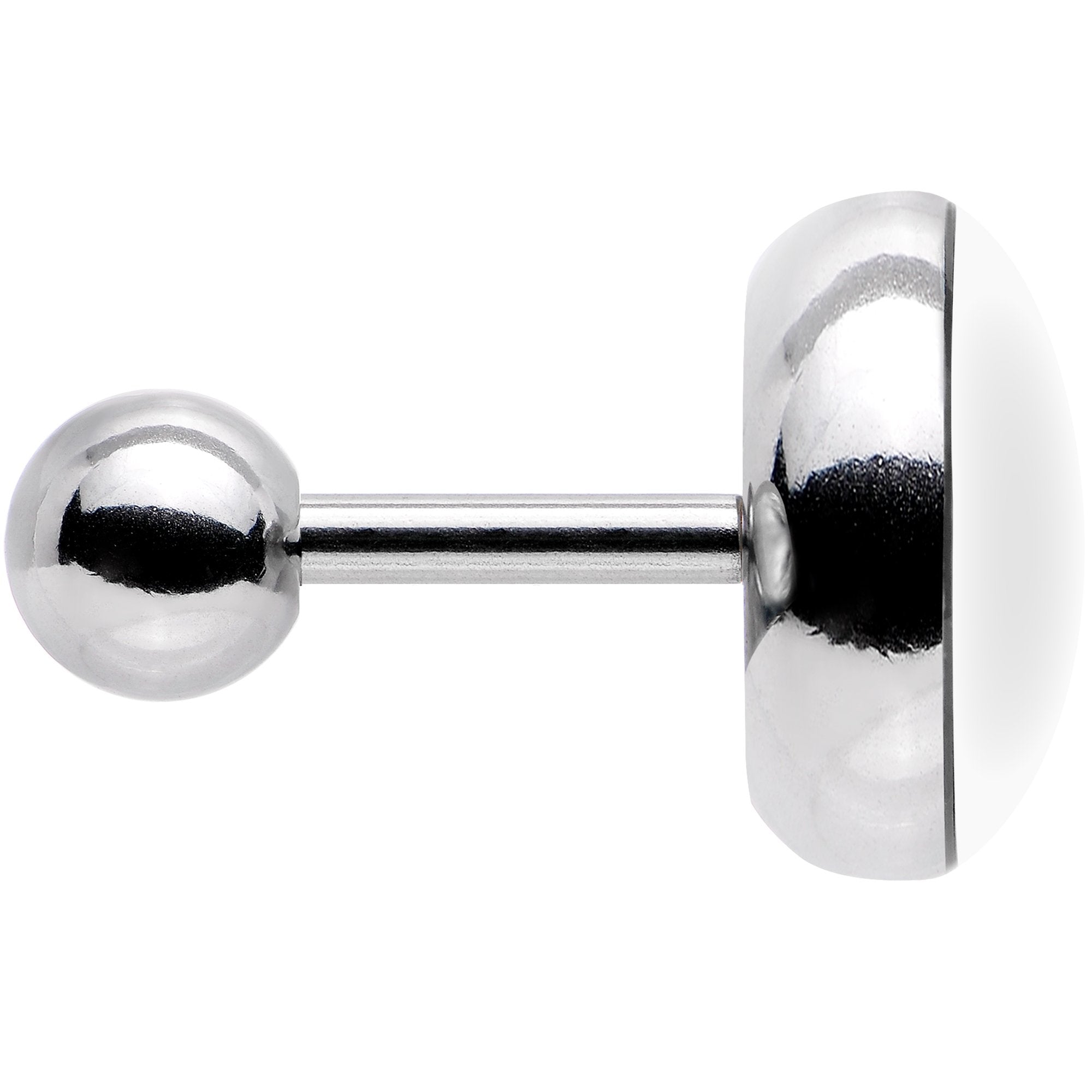 16G 1/4 Pink Black Skull Tragus Cartilage Earring