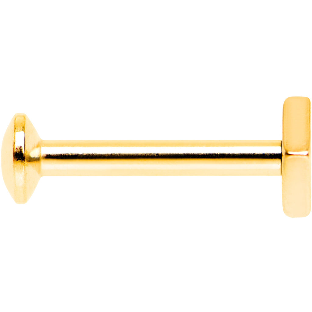 5/16 Gold IP Rhombus Internally Threaded Daith Cartilage Tragus