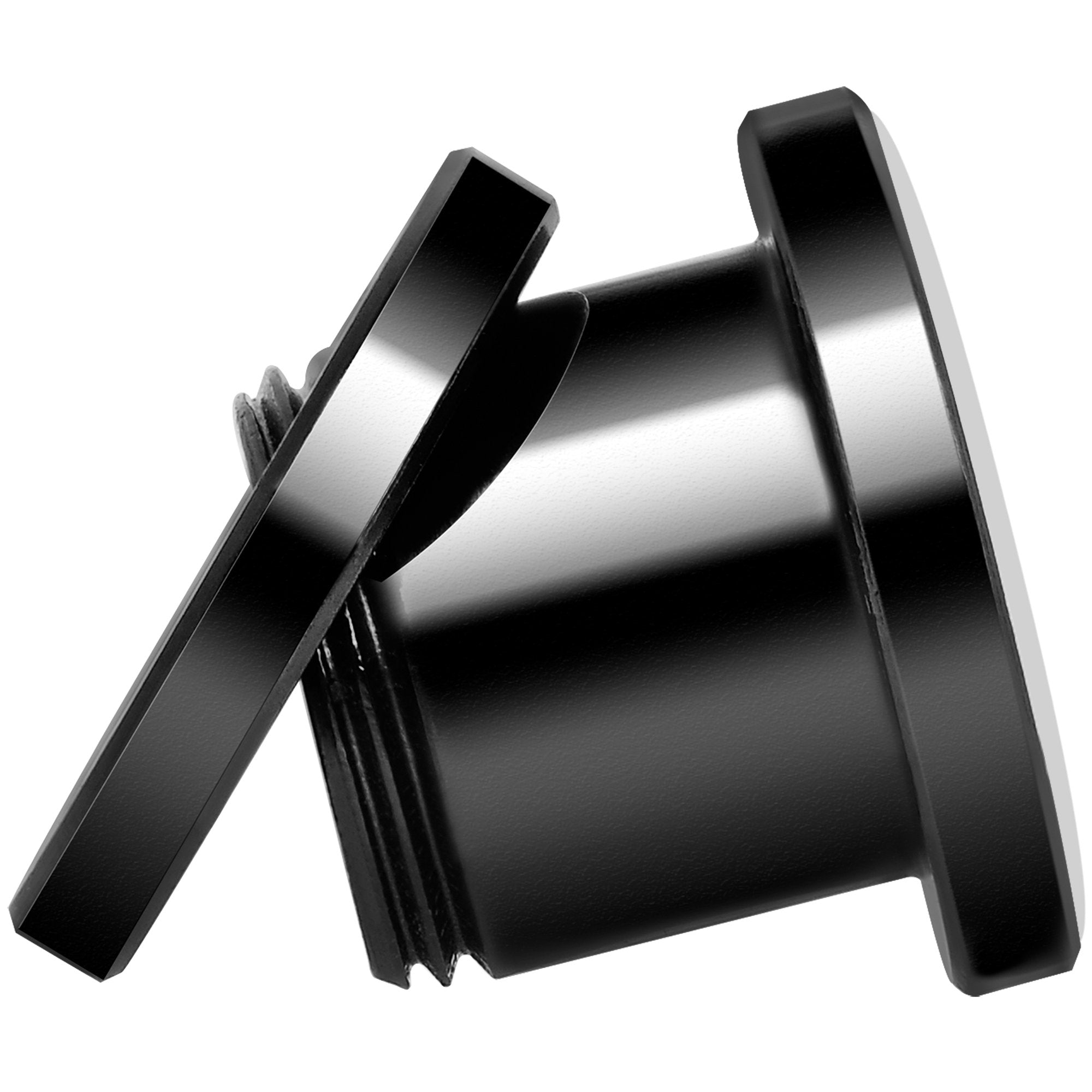 Blue Orange Tribal Print Black Anodized Screw Fit Plug Set 00G